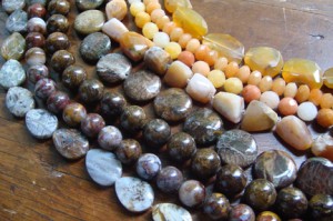 Fall stone beads