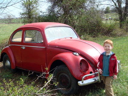 Old red Doodlebug