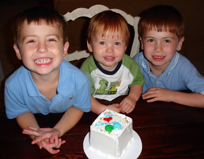 connor-is-born-2006 Celebrating the birth of their new cousin Connor 2006