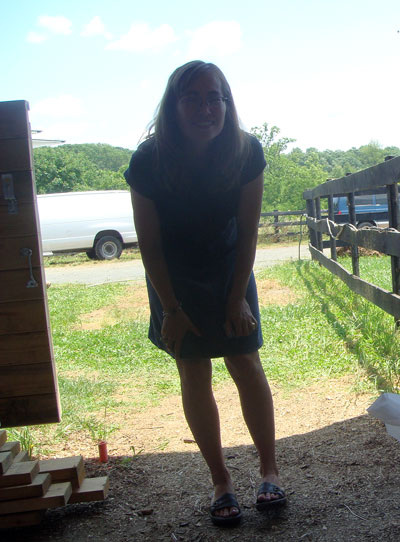 antiquing-in-the-barn-june My 4-year old son took this one!