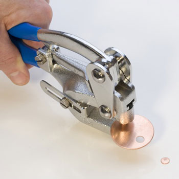 The new Europunch tool!  You can punch 7 different sized holes in sheet metal with this one!