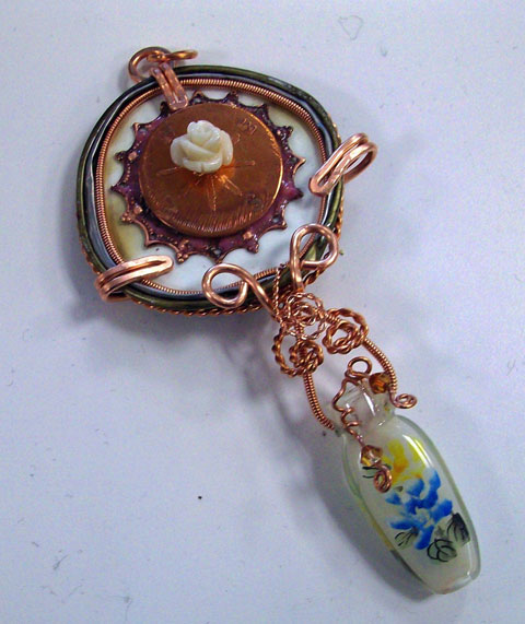 Linda's finished pendant