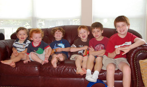 Couch full of cousins!