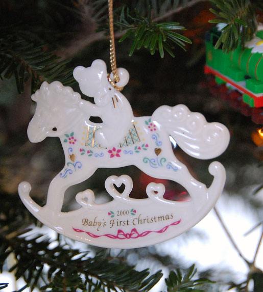 The first of many Baby's First ornaments....can't resist the sentimental ones