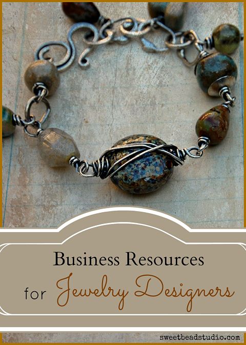 A great list of business resources for jewelry designers by Cindy Wimmer - www.sweetbeadstudio.com