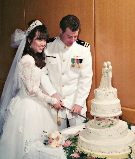 Cutting the cake with a sword, USNA Annapolis, MD