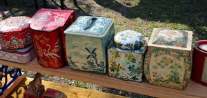 Vintage Tins at Schupp's Grove Flea Market