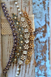 Vintage enameled jewelry