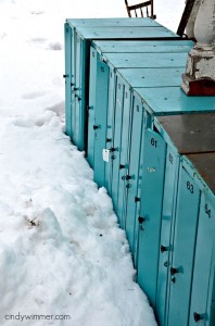 VIntage lockers at Lucketts