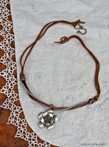 Wire necklace by Cindy Wimmer